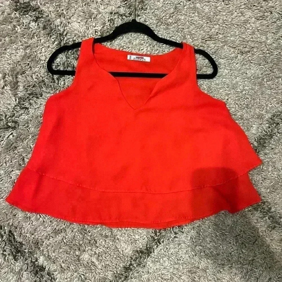 Vibrant red tank size XXS (S127) - Picture 4 of 6